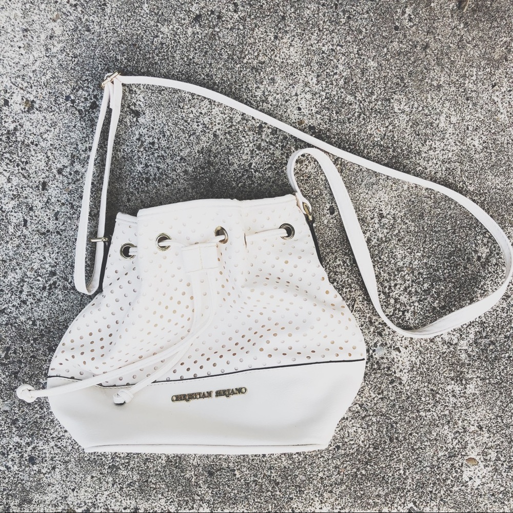 Christian Siriano white bag
